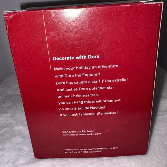 Dora The Explorer 2004 Carlton Cards Ornament 127 Decorate With Dora Christmas - Picture 3 of 8